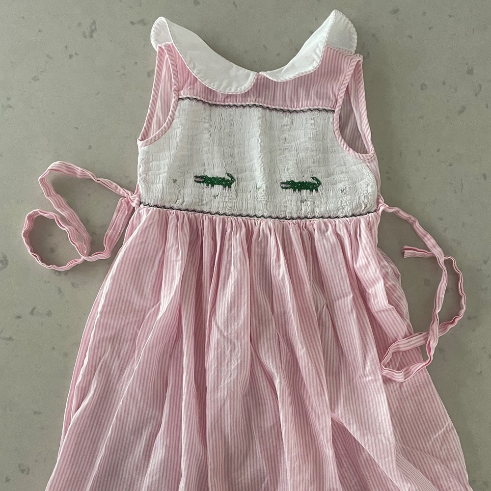 Emily Lacey smocked girls dress